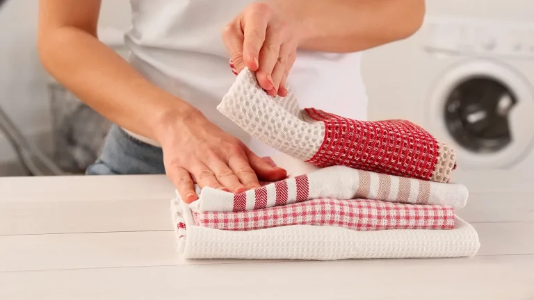 Mergulhe os panos de cozinha em água com vinagre: o que isso significa?