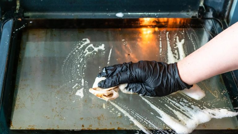 especialista em limpeza: «Para limpar bem o forno, é preciso molhá-lo com vinagre e polvilhar com bicarbonato».