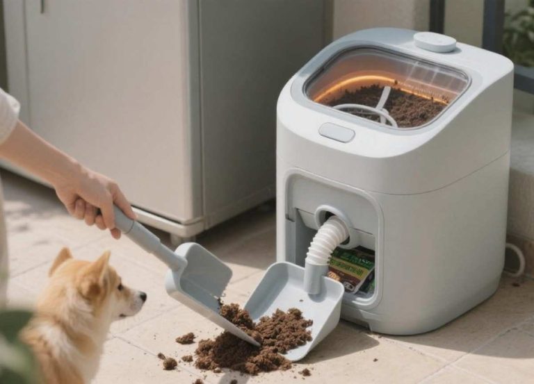 Estudante chinês inventa um compostador que transforma fezes de cães e gatos em fertilizante