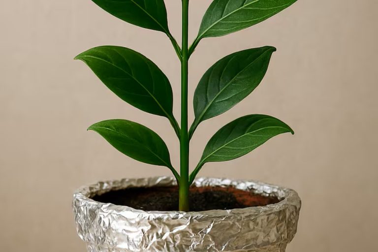 O truque com papel alumínio que ajuda as suas plantas a crescerem saudáveis e fortes